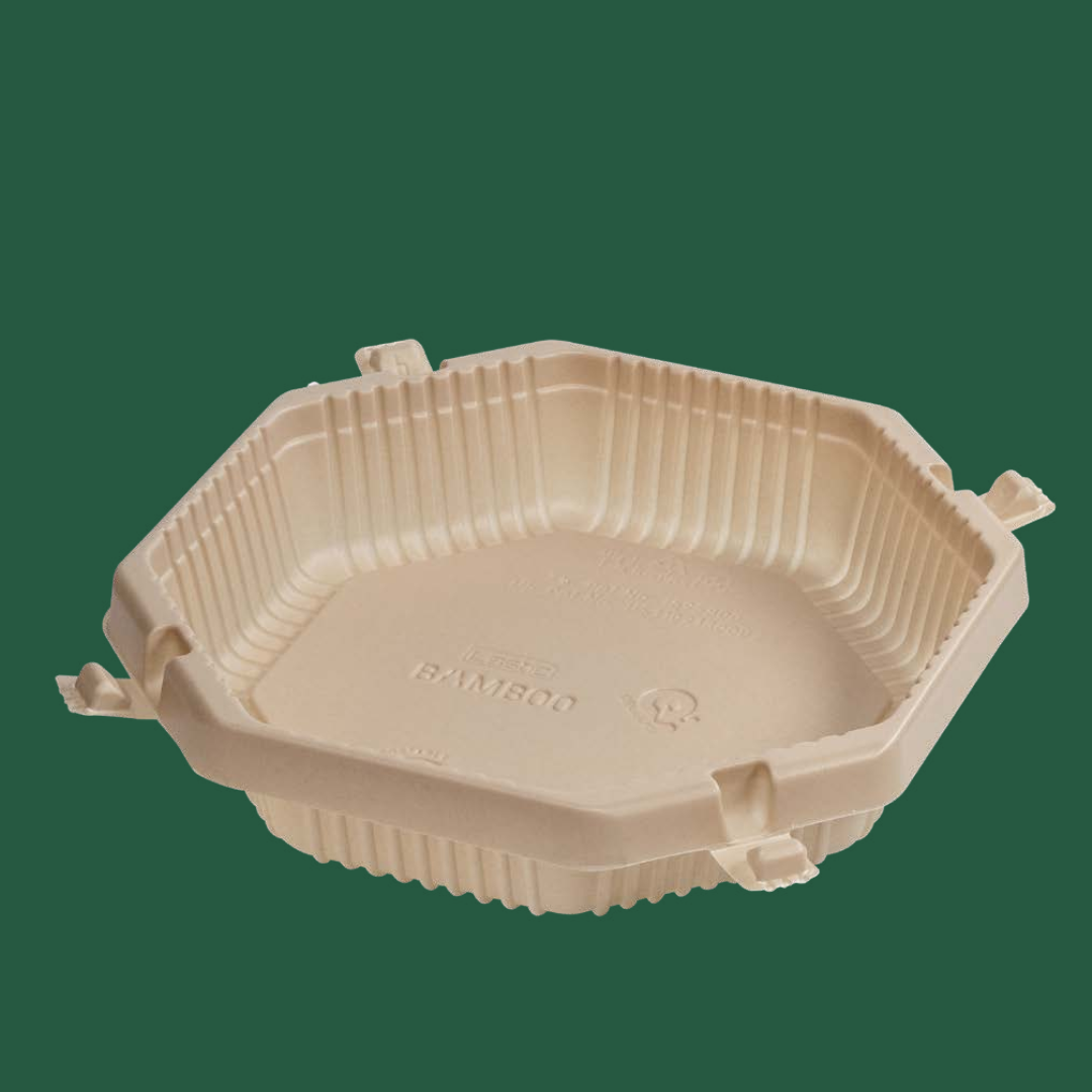 Lastic Compostable Octagonal Lunch Box