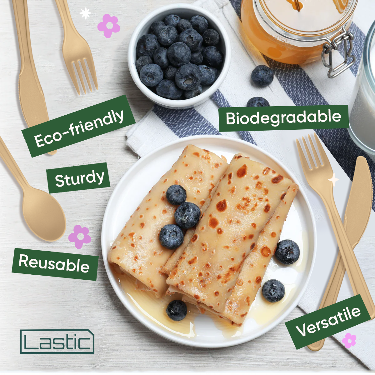 Lastic Biodegradable Spoons