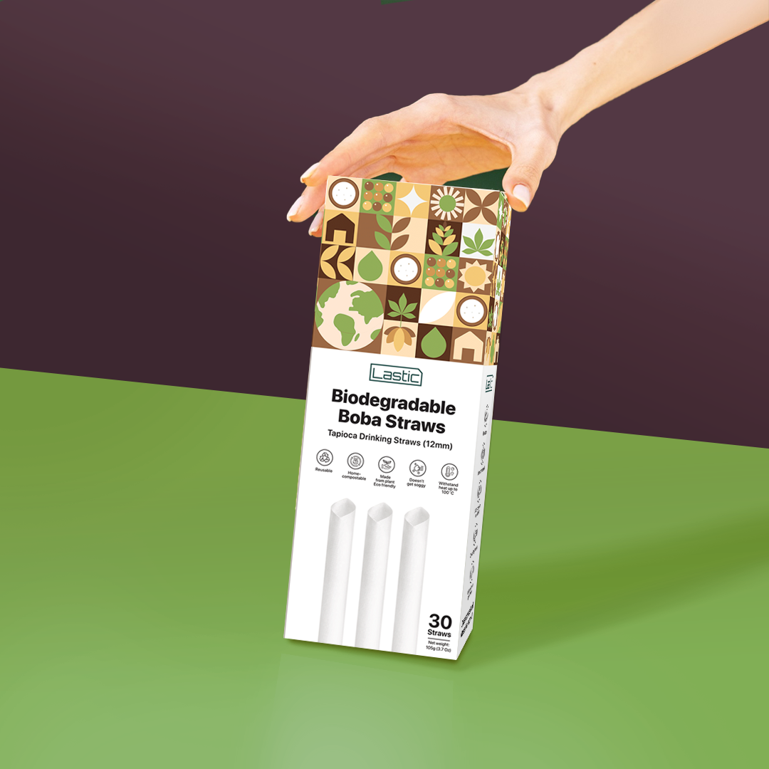 Lastic Biodegradable 12mm (Boba) Straws